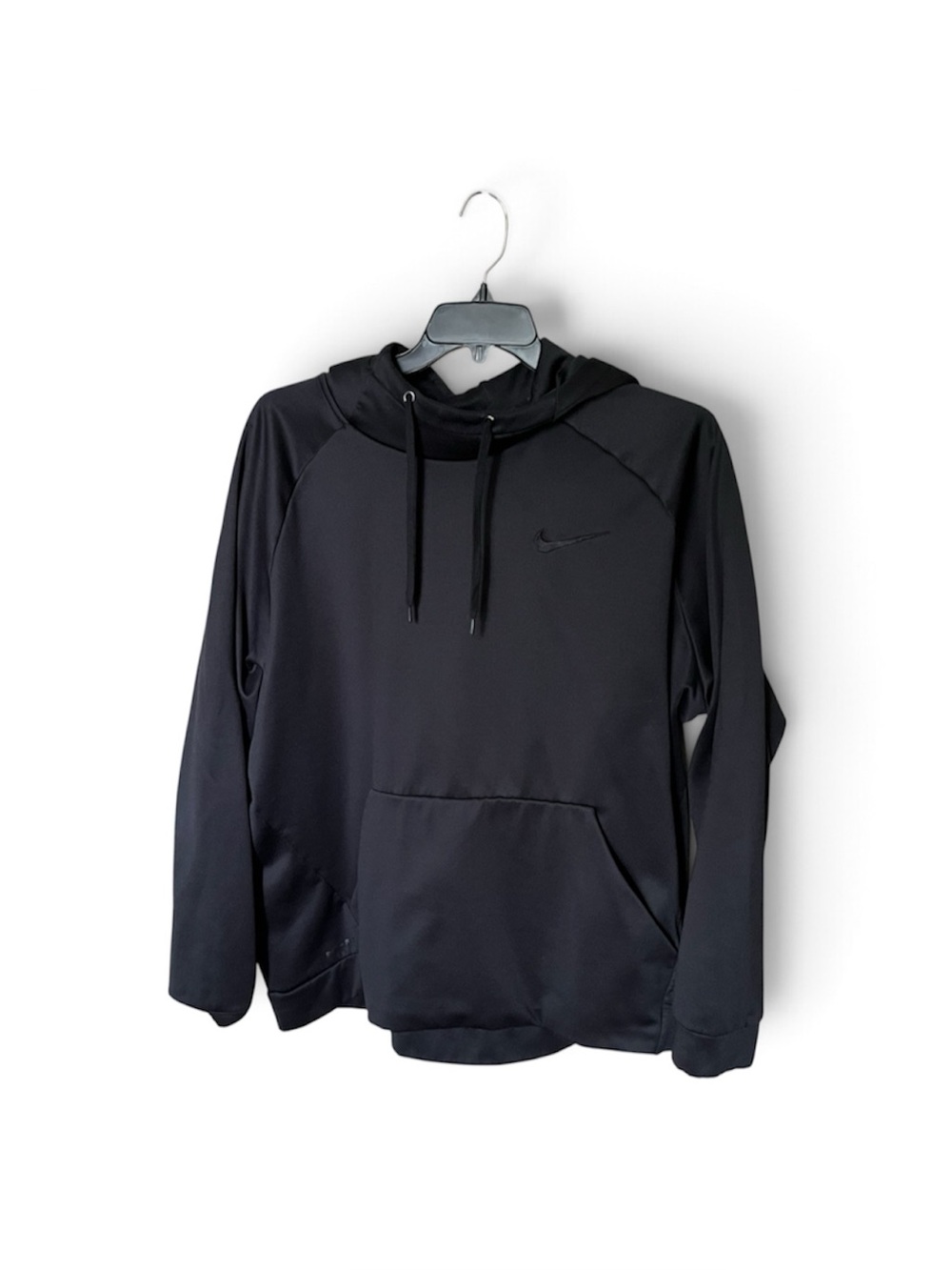 Nike Dri-Fit Solid Black Pullover Hooded Sweatshirt Hoodie 826671-010 Size XXL